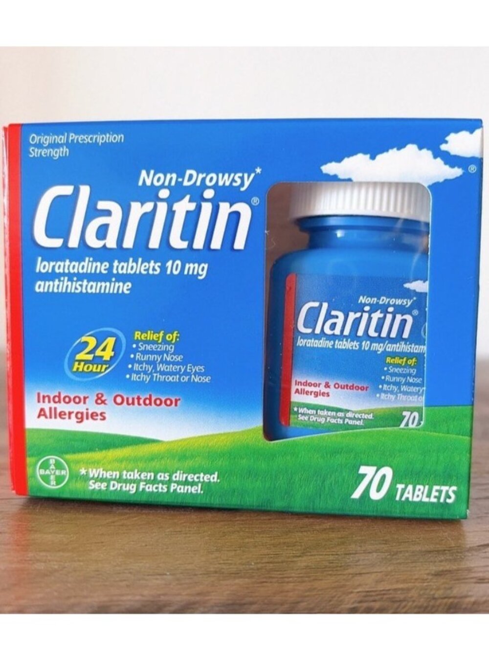 Claritin Non-Drowsy 24hr Allergy 10mg 70 Tablets EXP 03/2028 - NEW Sealed